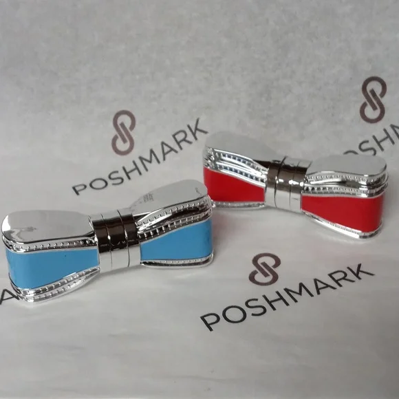 Handcrafted Mint Flavor Lip Balm Cute Bow Case Blue Sliver - Picture 7 of 7